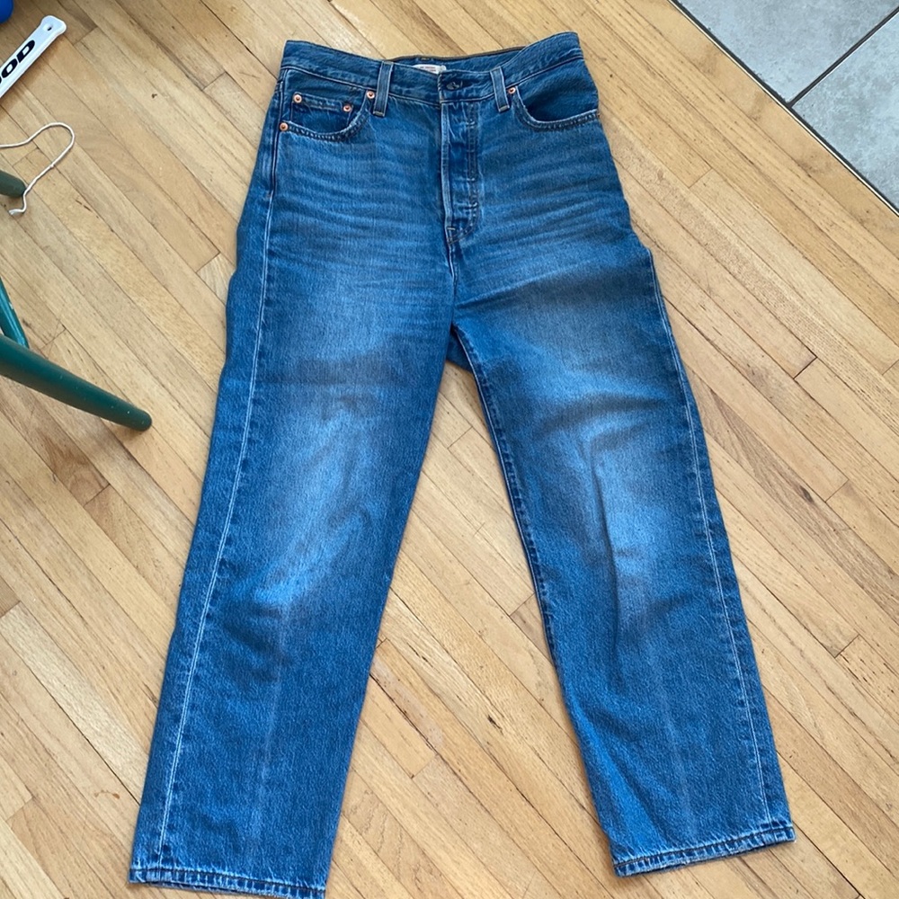 LEVIS Ribcage Ankle Straight - mid to light wash - size 26